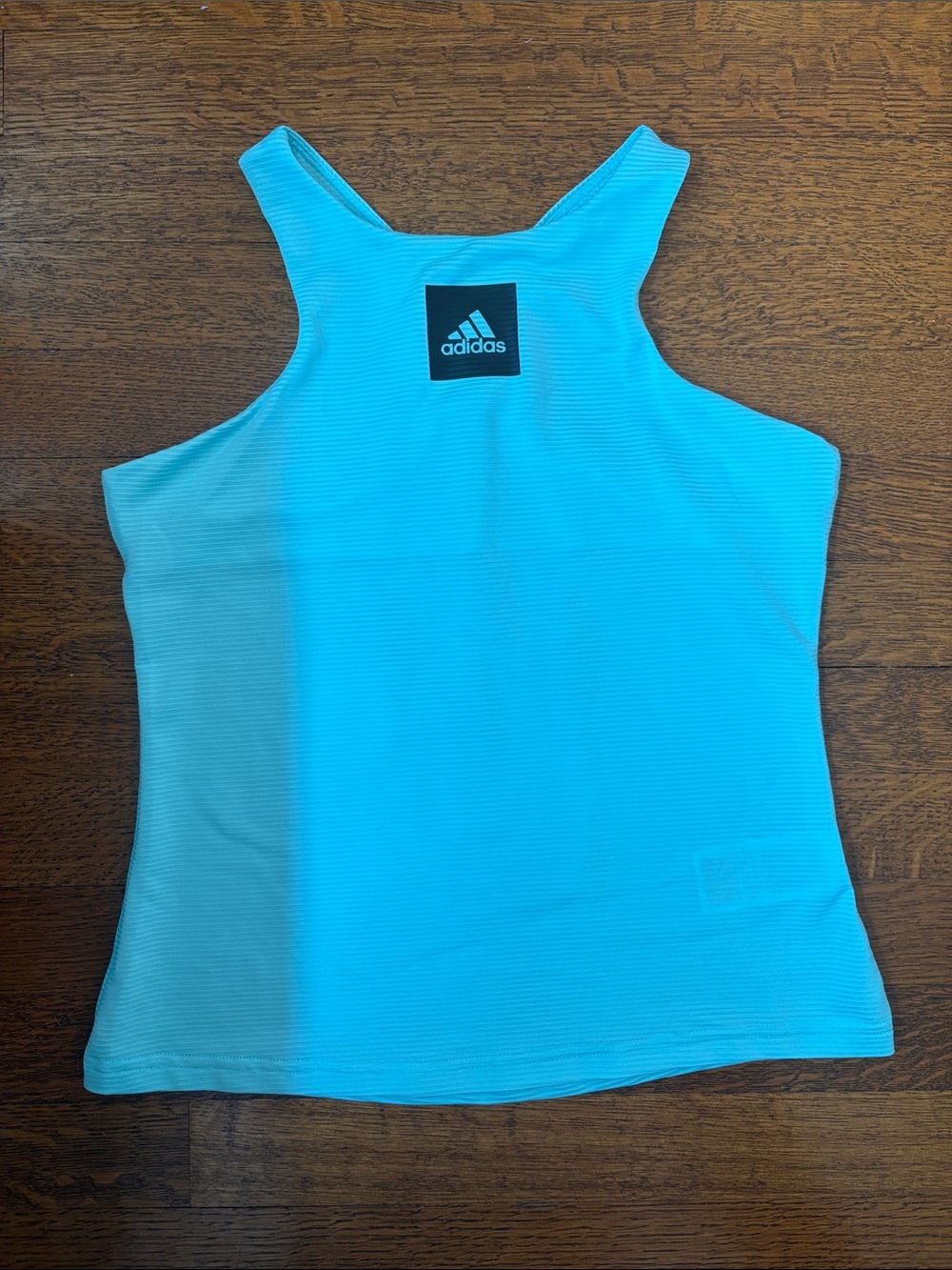 adidas Bright Aqua Graphic Racerback Tank